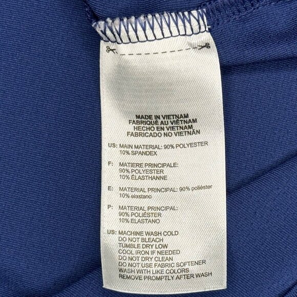 Adidas Mens Polo Shirt Golf Climacool Ford Logo Casual Short Sleeve Blue Large - Picture 5 of 8